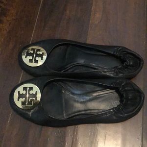 Tory Burch All Leather Black with gold